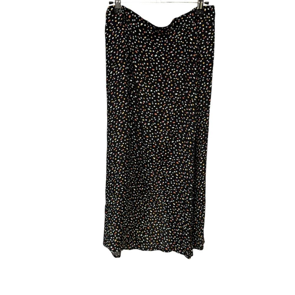 Reformation Jaime Side Slit Confetti Polka Dot Midi Skirt - Picture 5 of 7